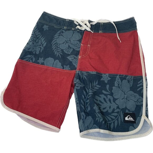 Quiksilver Men Blue & Red Printed Board Shorts 31 - Picture 2 of 7